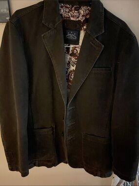 Indigo Palms Dark brown Cotton Blazer